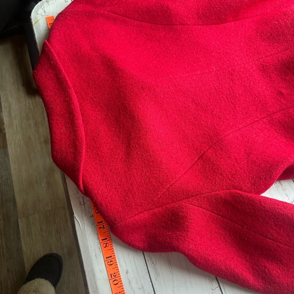 Muse Womens Red Size Wool Blend jacket Size 8 - Picture 13 of 14